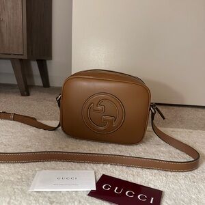 Gucci Tan Leather Shoulder Bag